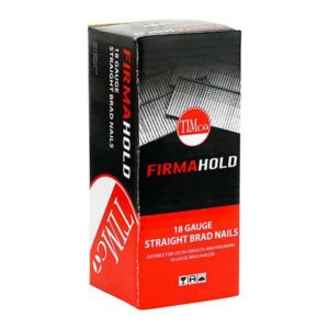 Timco Firmahold Collated Brad Nails - 18 Gauge - Straight – Galvanised-16Mm 5000 Units