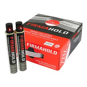 Timco Firmahold Collated Clipped Head Nails & Fuel Cells - Trade Pack - Ring Shank -2.8 X 63 - 3300 Units