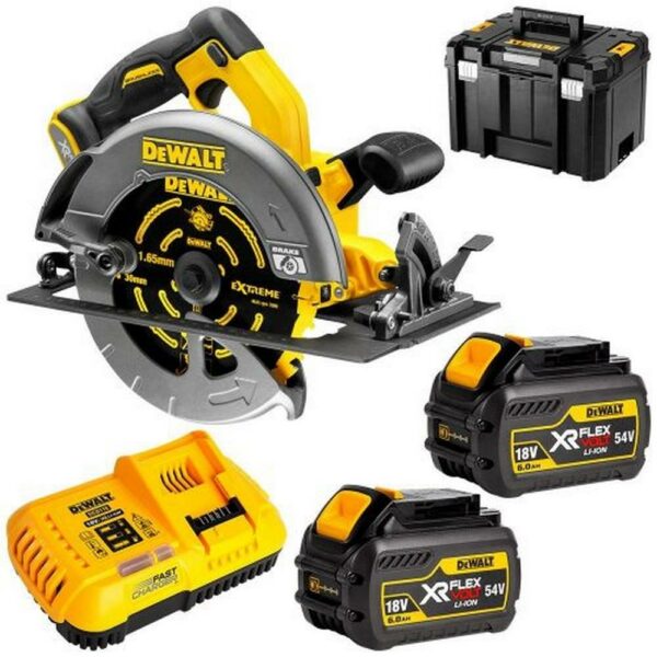 DeWalt 54V Xr Flexvolt 190Mm Circular Saw Kitted 2X Batteries Dcs575T2