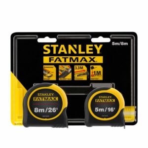 STANLEY FMHT81745-0 FATMAX METRIC/IMPERIAL CLASSIC TAPE MEASURE TWIN PACK (5M & 8M)