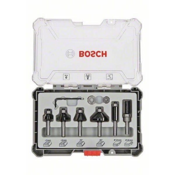 Bosch Router Bit Set 6 Pcs Trim