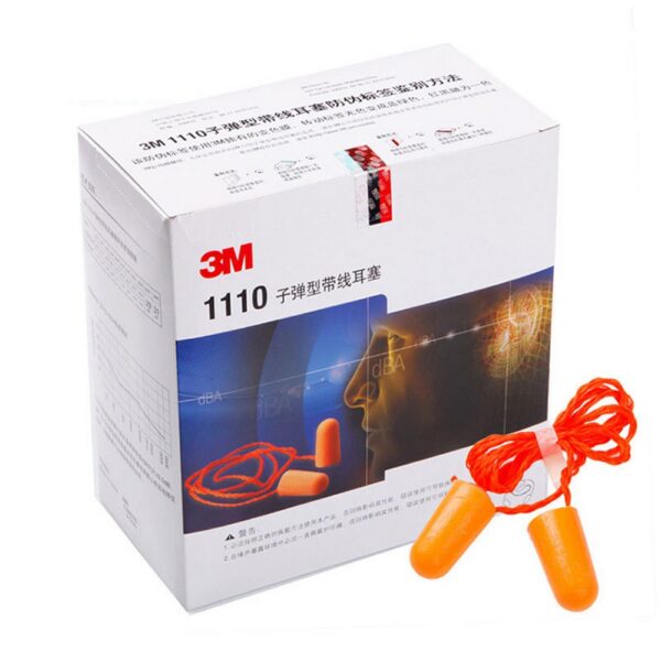 3M 1110 Corded Foam Earplugs