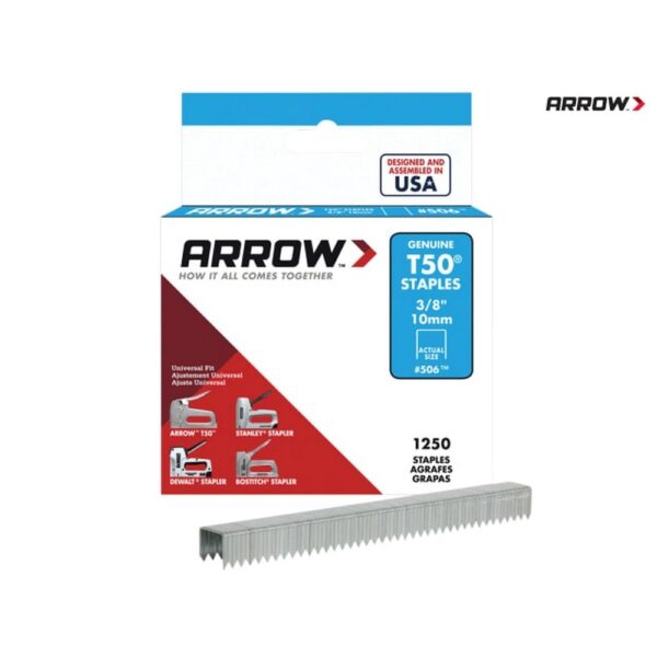 Arrow 506 Staples T50 10Mm 3/8