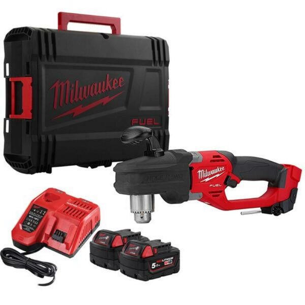 Milwaukee M18CRAD2-502X Right Angle Drill Hole Hawg