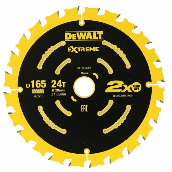 DeWALT 165 x 20 x 24T