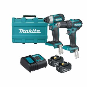 Makita Drill Set DLX2221ST 18V LXT Combi Drill & Impact Driver Twin Pack (2x 5.0Ah Batteries)