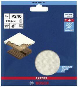 Bosch 125mm G240 M480 Sanding Disc Net Random Orbital Sanders 5pk 2608900677