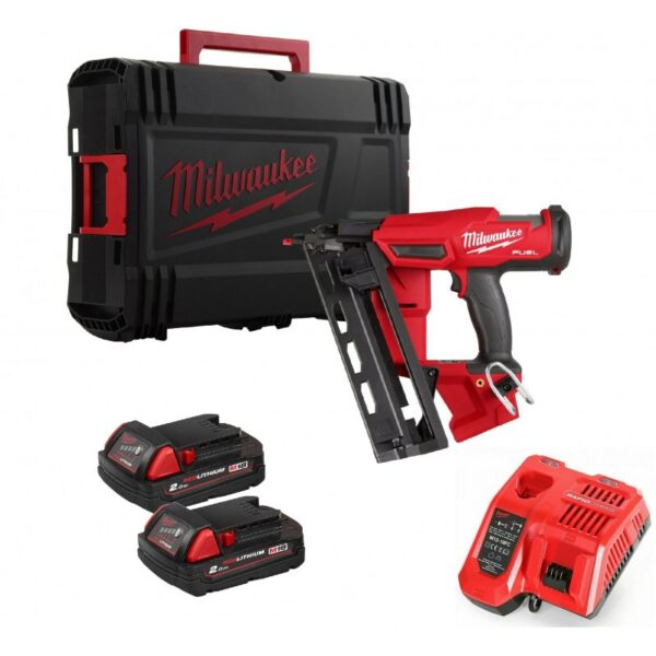 Milwaukee M18FN16GA-202X M18 FUEL 16GA Angled Finish Nailer