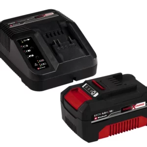 EINHELL Power X-Change Battery & Charger Starter Kit 18V 1 x 4.0Ah Li-ion, 4512042