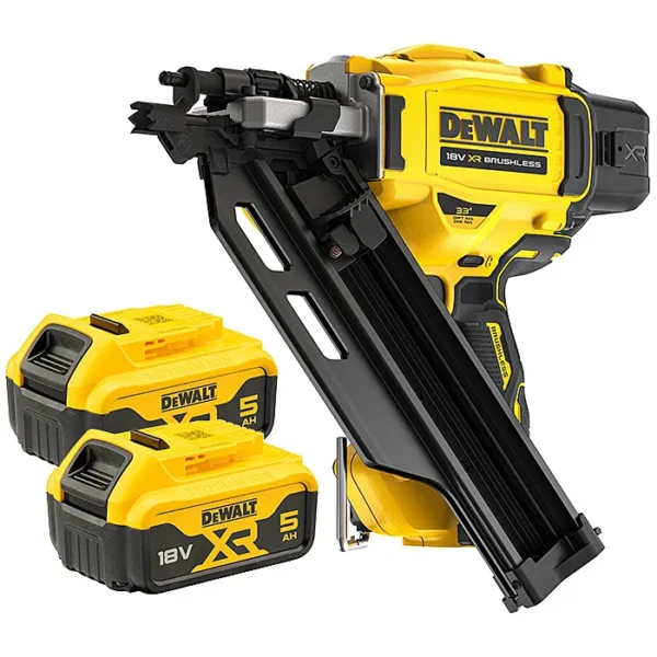 DEWALT DCN930P2 18V XR BRUSHLESS FRAMING NAILER, 2 X 5AH