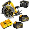 DeWalt 54V Xr Flexvolt 190Mm Circular Saw Kitted 2X Batteries Dcs575T2